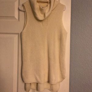 Ivory Mock Neck Jersey